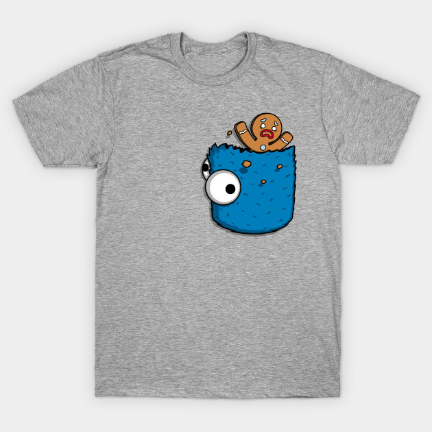 Om Nom Pocket! Cookie Monster TShirt TeePublic